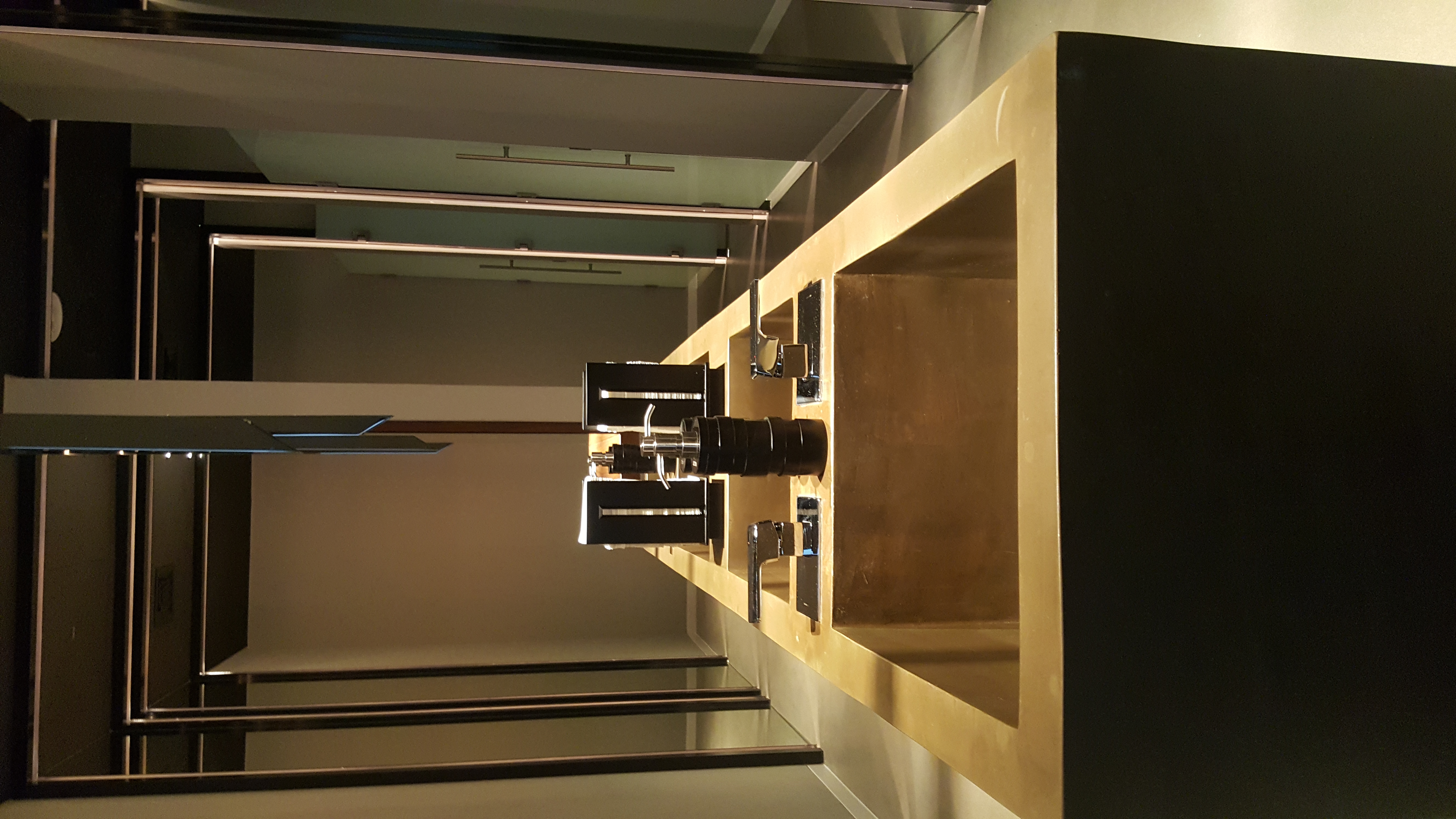 Bespoke zinc-finish vanity