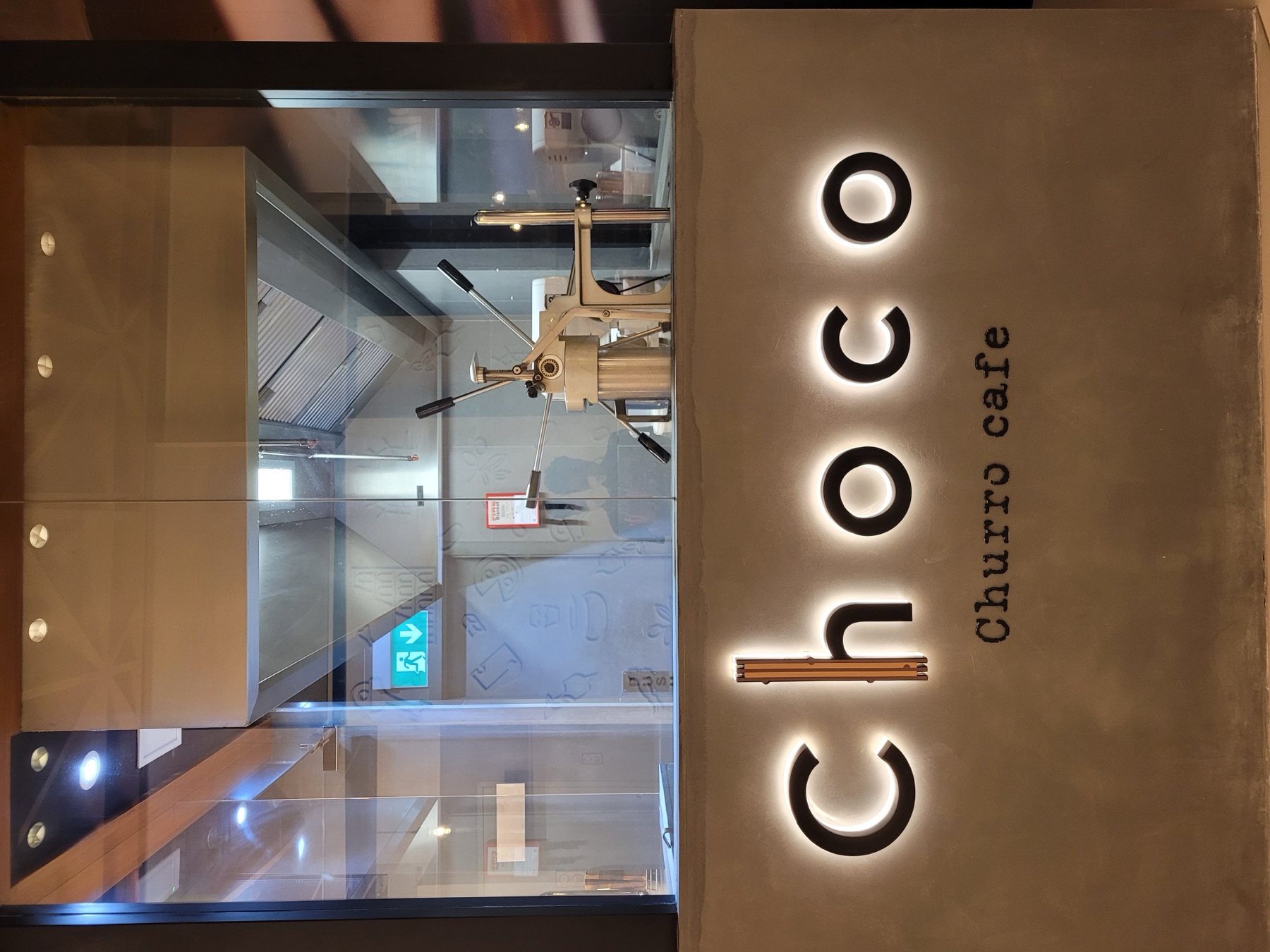 Choco Churro retail counter